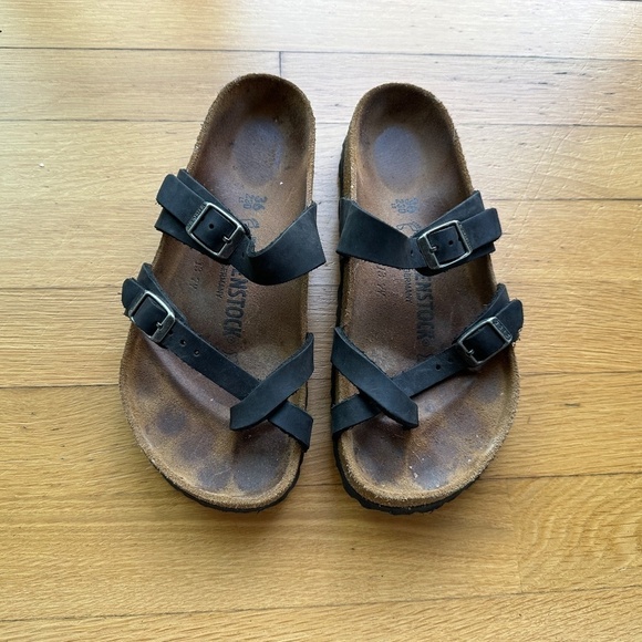 Birkenstock Womens Mayari Birko-Flor Flip Flop Summer Sandals Black Sz 5 US - Picture 6 of 11